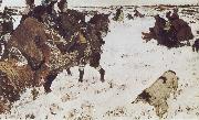Valentin Serov Peter the Great Riding to Hounds oil painting on canvas